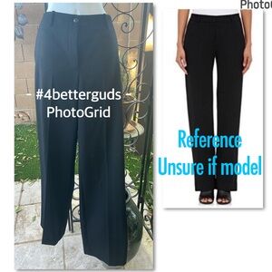 NEW Helmut Lang 100 % Wool Twill Elastic Back Waist Straight Leg Lined Pant 10